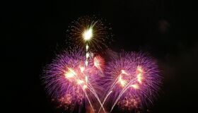Firework celebration in Thailand